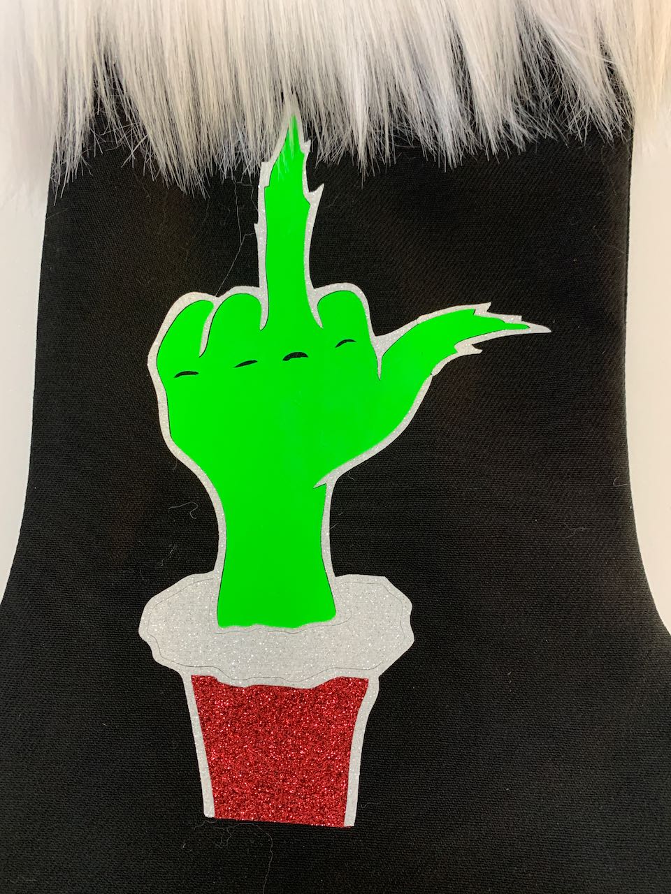 Christmas Stocking - Grinch Hand