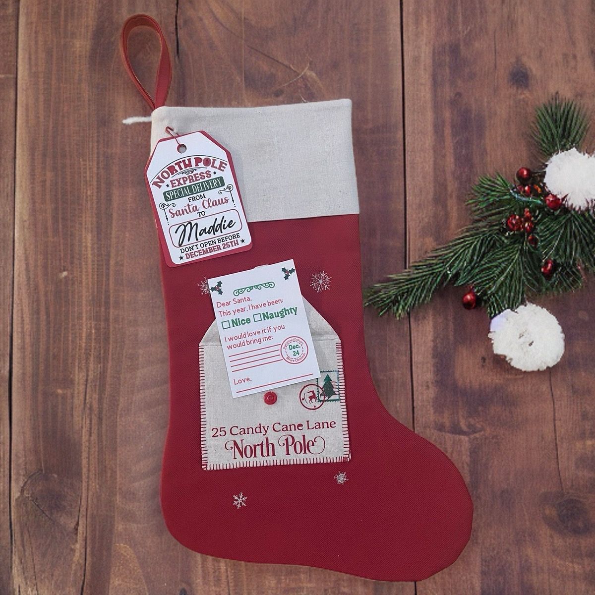 Christmas Stocking - Santa Letter