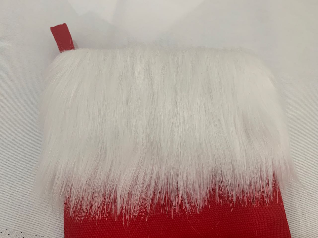 Christmas Stocking with Faux Fur Cuff