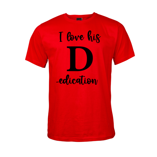 I love his D edication