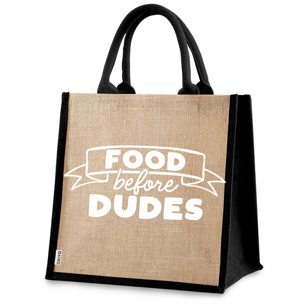 Jute Bag - Food before Dudes