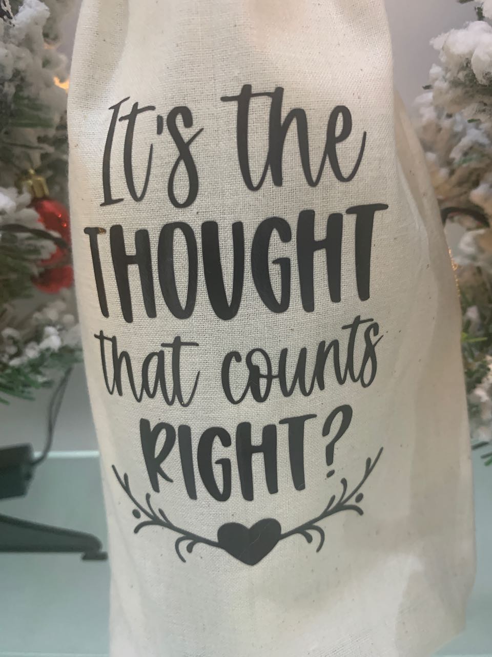 Bottle Gift Bag - It's the thought that counts, right?