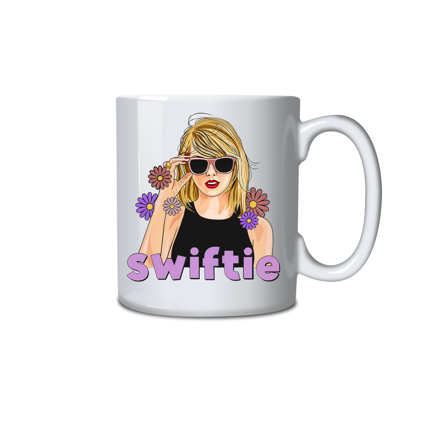 Taylor Swift Swiftie Sunglasses Flowers Mug