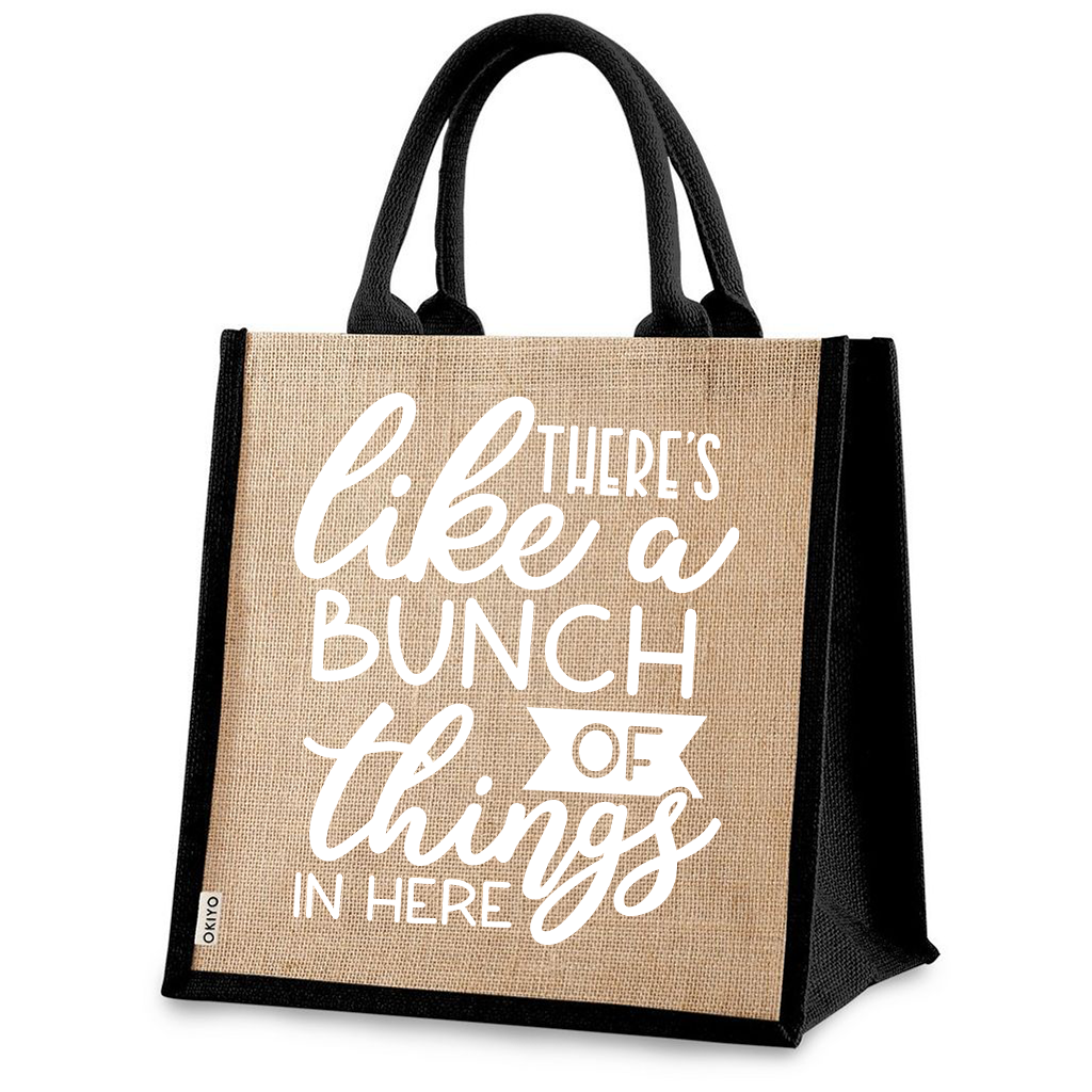 Jute Bag - There's like a bunch of things in here