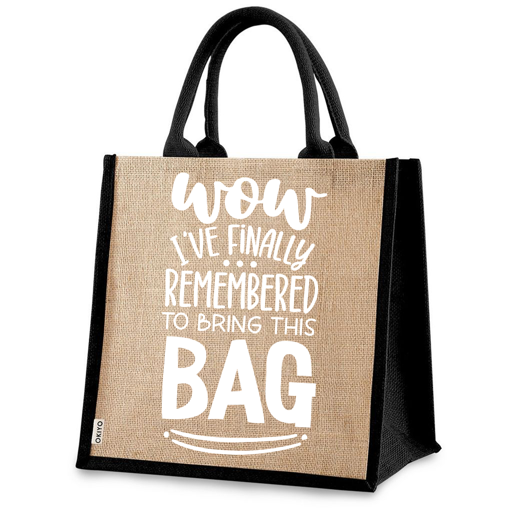 Jute Bag - Wow I've finally remembered to bring this bag