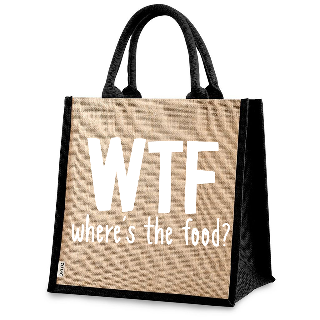 Jute Bag - WTF - Where's the Food?