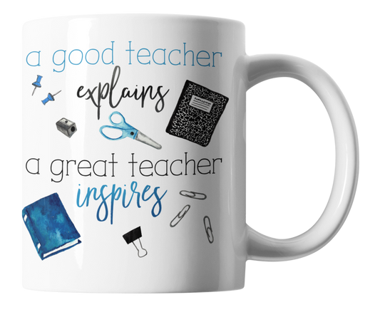 A good teacher explains, a great teacher inspires