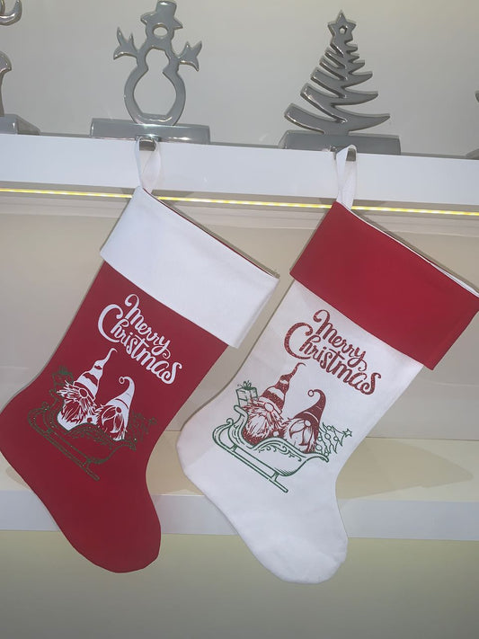 Christmas Stocking - Christmas Gnomes