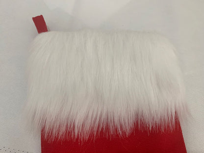 Christmas Stocking with Faux Fur Cuff