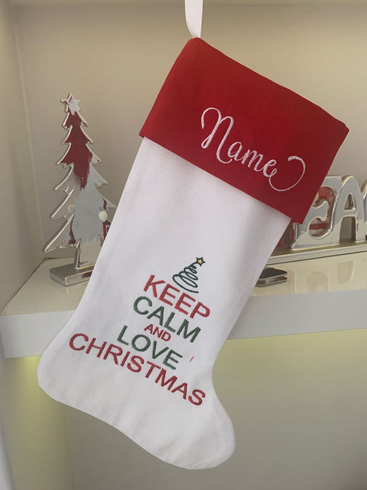 Christmas Stocking - Keep Calm and Love Christmas
