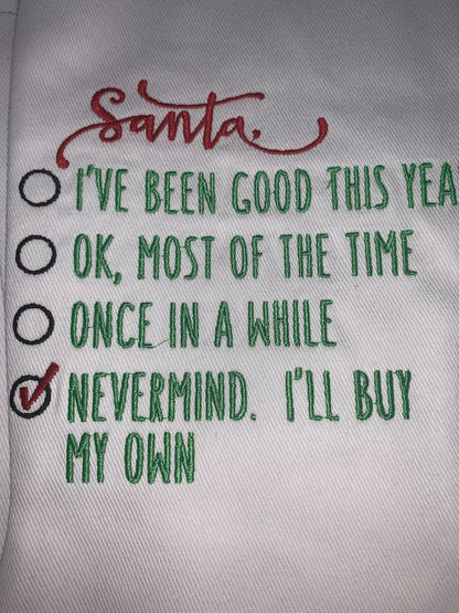 Christmas Stocking - Santa I've been good this year