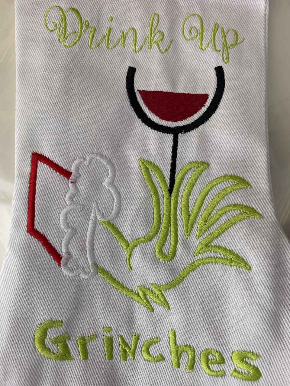 Christmas Stocking - Drink up Grinches
