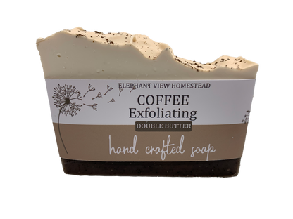 Coffee Exfoliating (Double Butter) Handmade soap
