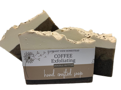 Coffee Exfoliating (Double Butter) Handmade soap