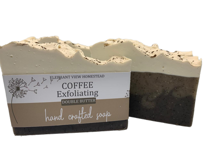 Coffee Exfoliating (Double Butter) Handmade soap
