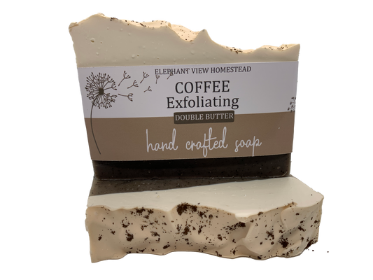 Coffee Exfoliating (Double Butter) Handmade soap