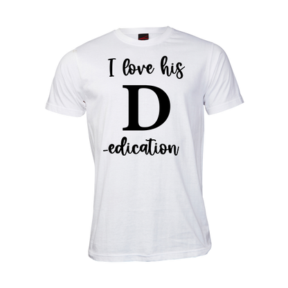 I love his D edication