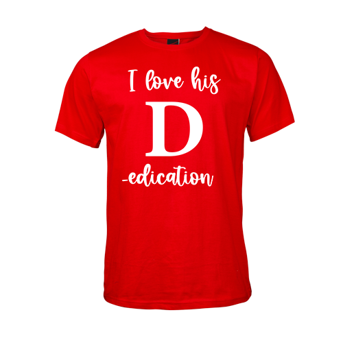 I love his D edication