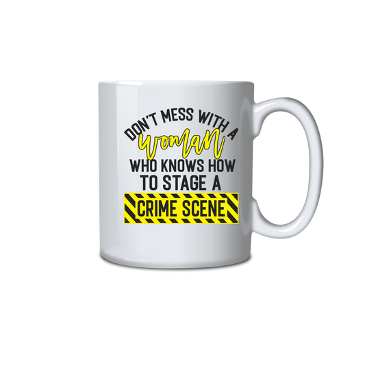 Don't mess with a woman who knows how to stage a crime scene