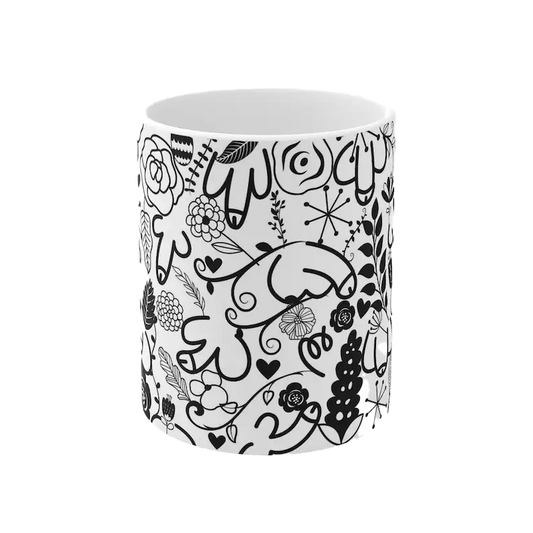 Flowers and Williies mug