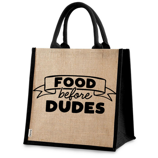 Jute Bag - Food before Dudes