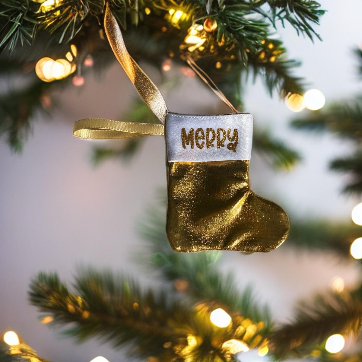 Mini Christmas Stocking Decoration