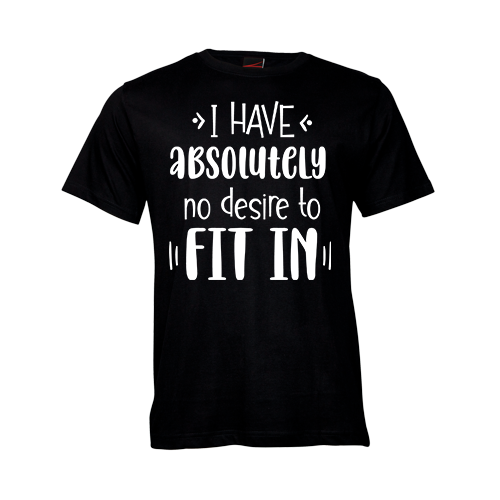 No desire to fit in