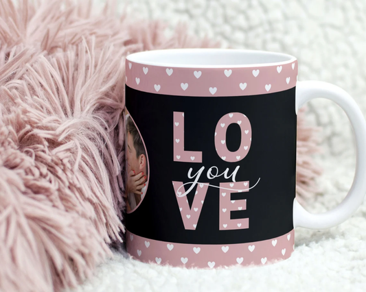 Love you (with photo) Pink and Black