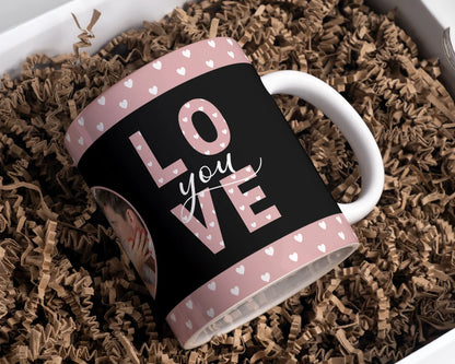 Love you (with photo) Pink and Black