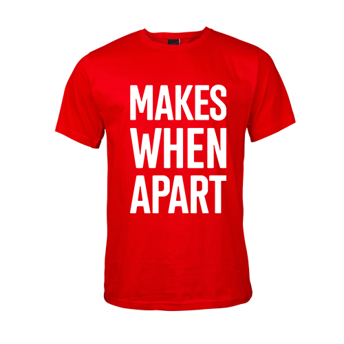 Makes when apart