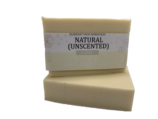 Natural - Unscented (Classic) Handmade soap