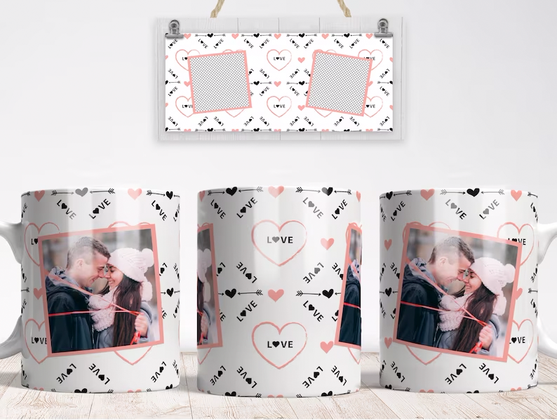 Love (with photo) White Pink and Black