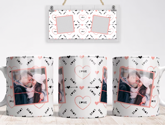 Love (with photo) White Pink and Black