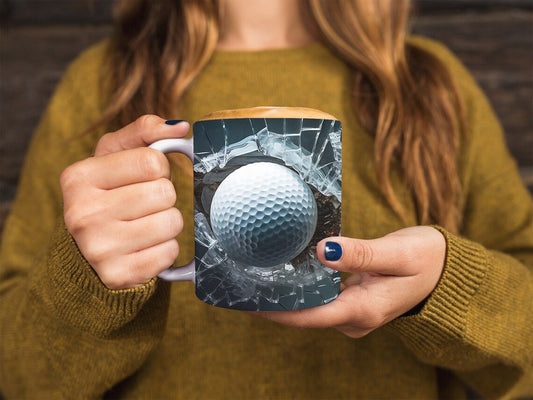 Smashed Glass Golf Ball
