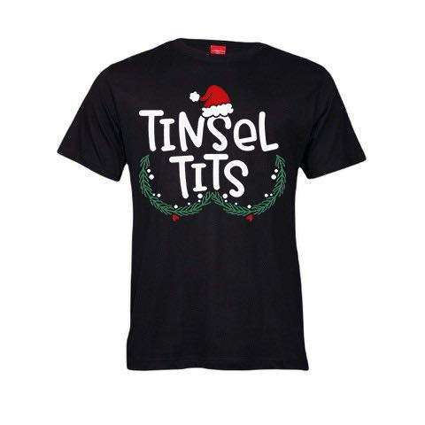Christmas T-Shirt - Tinsel Tits