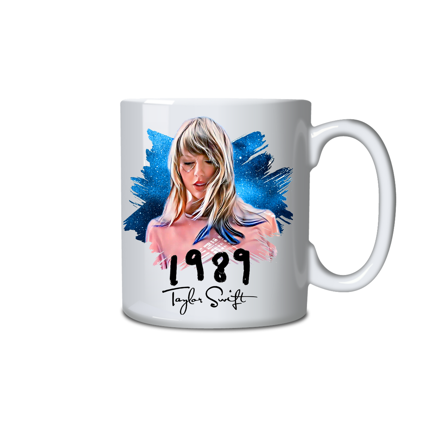 Taylor Swift 1989 Blue Splash Background Mug