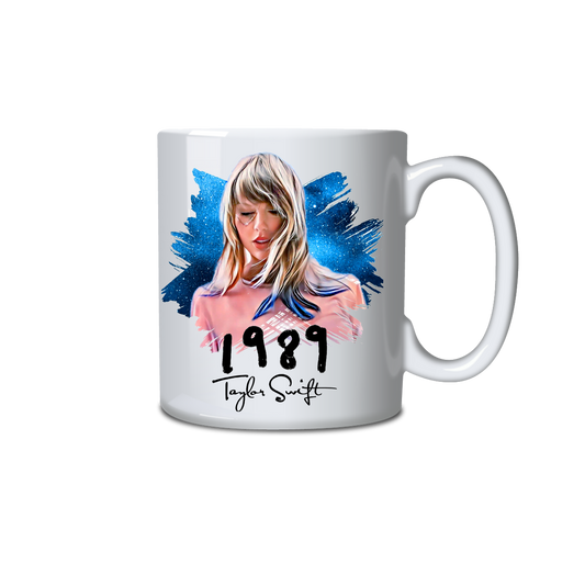 Taylor Swift 1989 Blue Splash Background Mug