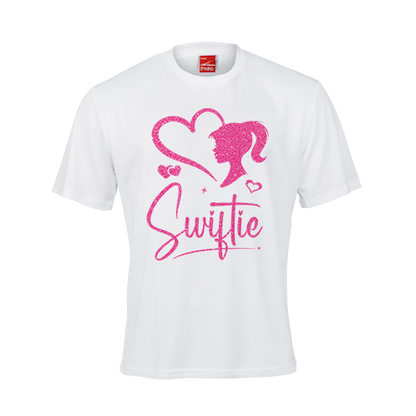 Taylor Swift Swiftie Heart and Profile Glitter T-Shirt