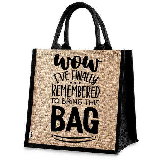 Jute Bag - Wow I've finally remembered to bring this bag