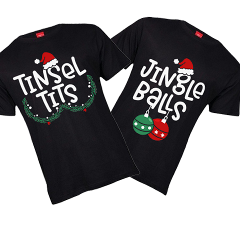 Christmas Jingle and Tinsel T-Shirts
