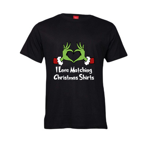 Christmas T-Shirt - Grinch - I Love Christmas Matching Shirts