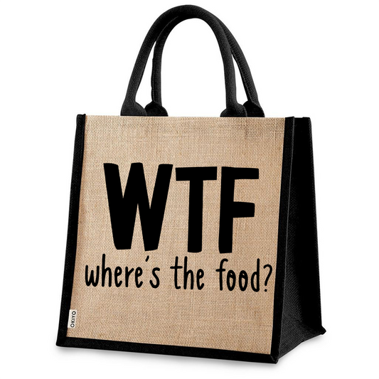 Jute Bag  - WTF - Where's the Food?